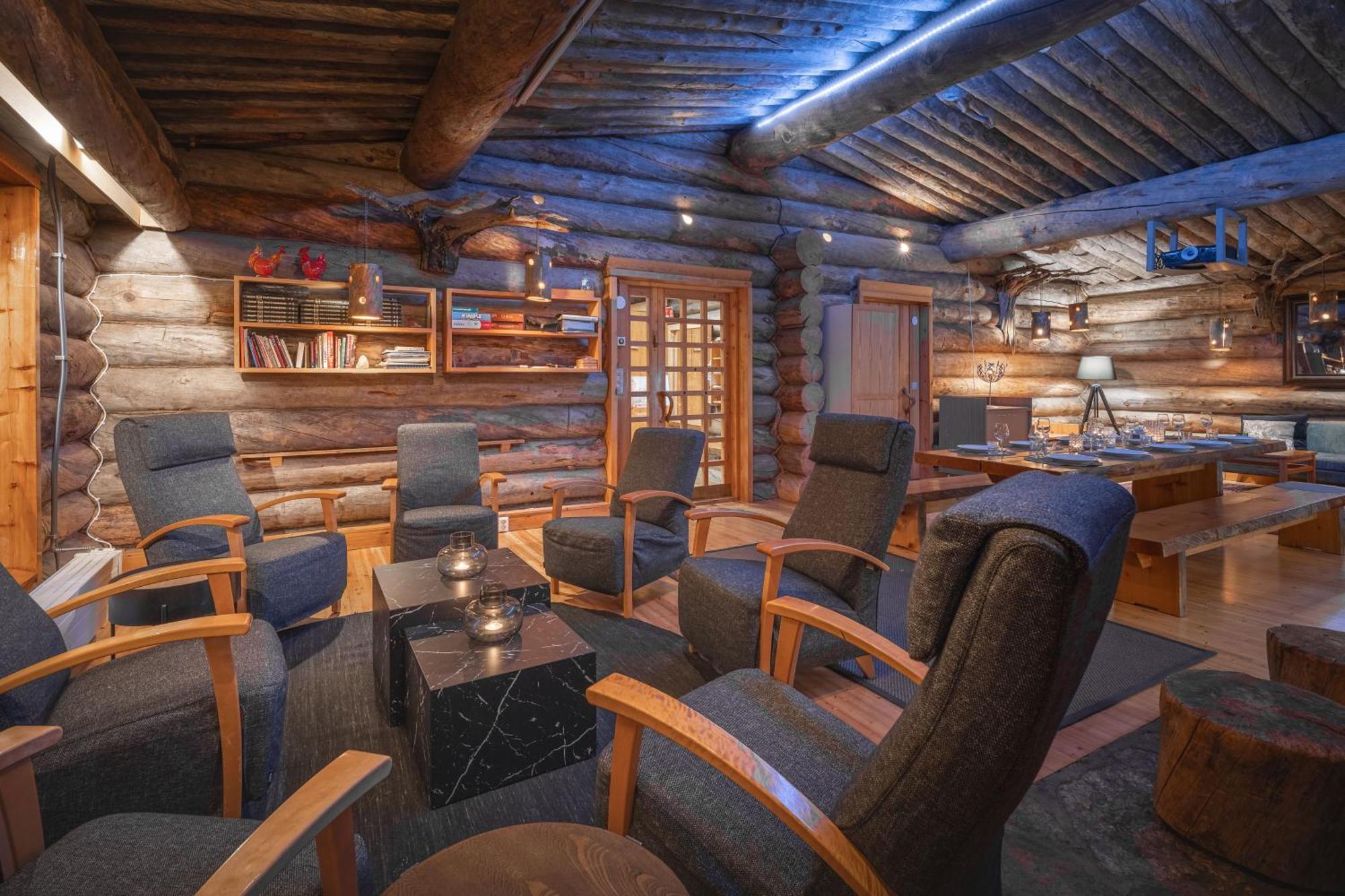 סאריסלקה Kuukkeli Log Houses Aurora Resort מראה חיצוני תמונה