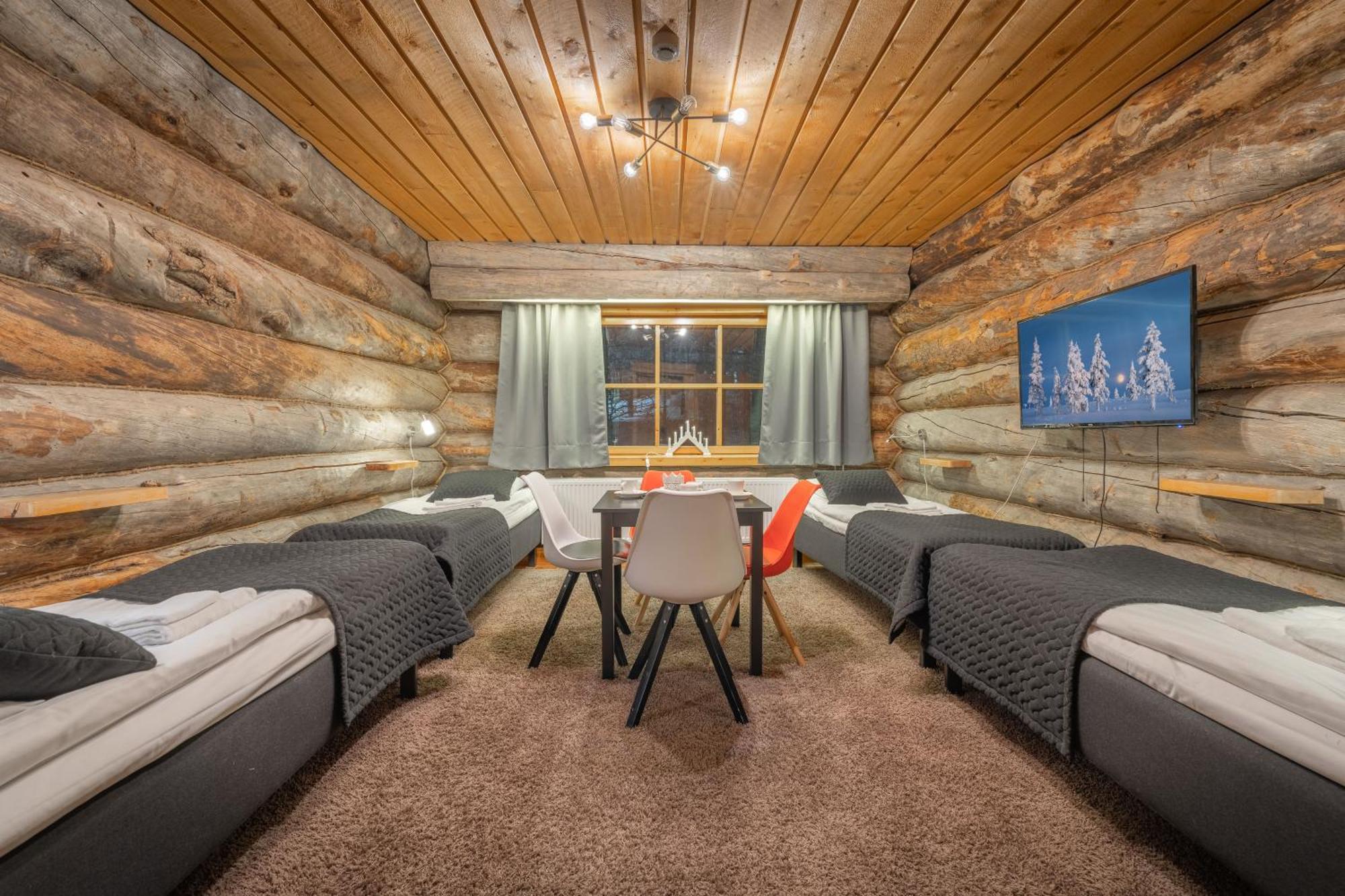 סאריסלקה Kuukkeli Log Houses Aurora Resort מראה חיצוני תמונה